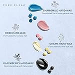 PURECLEAN Waxing kit, Hair Removal Home Wax Warmer, Hard Wax Kit with 4 Formula Hard Wax Beads for Full Body, Legs, Face, Eyebrows, Bikini Women Men At Home Waxing - Image 4