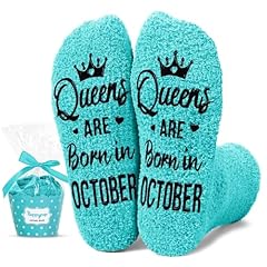 October Birthday Socks Green