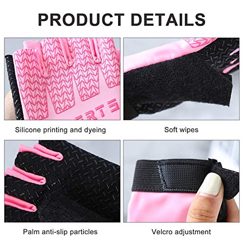 Keleily Childrens Sports Protective Gloves,1Pair Half Finger Bike Gloves Gel Padded,Kids Cycling Gloves,Girls Boys Biking Gloves Kids Fingerless Sport Fitness Gloves Outdoor Sports Gloves - Image 7