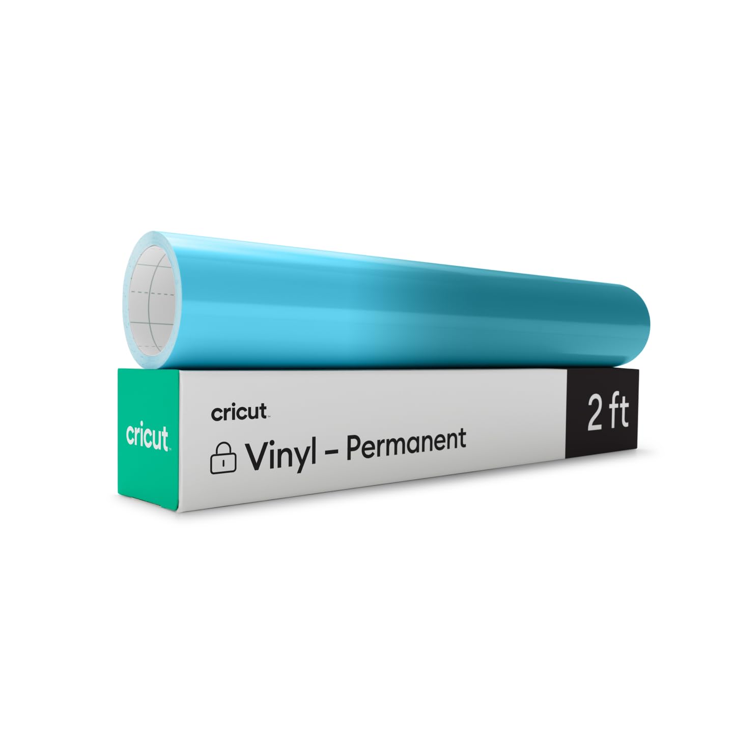 Cricut Cold-Activated, Color-Changing Vinyl – Light Blue/Turquoise, 2ft Roll of Permanent Vinyl (12'x24')