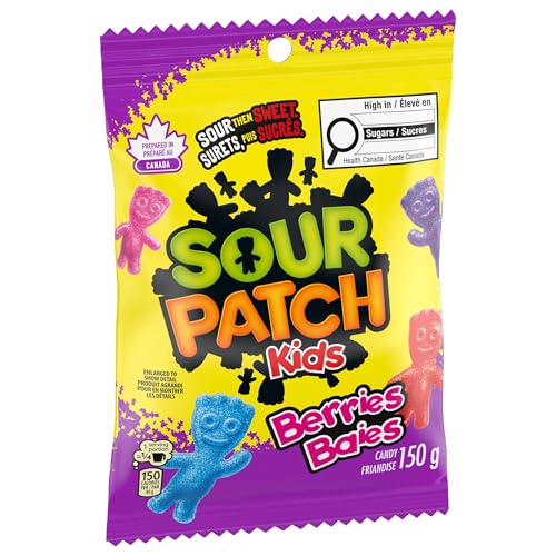 Maynards Sour Patch Kids, Berries, Candy, 150g/5.25 oz., Imported from Canada) - image 8