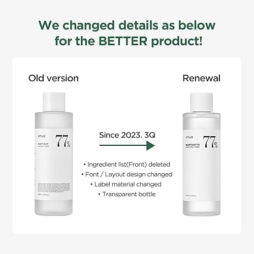 Miniatura 2 de Anua Heartleaf - Tónico calmante al 77% de pH 5.5 para el cuidado de problemas, calmante para la piel, refrescante, hidratante, purificante, libre