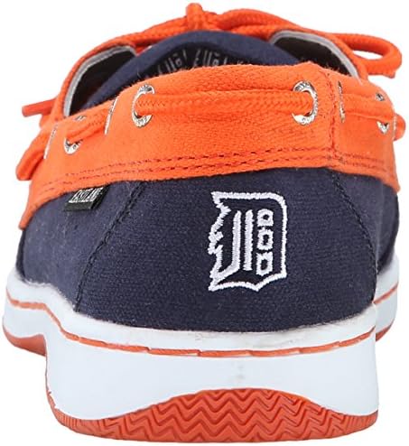 Eastland Women's Sunset MLB Tigers Boat Shoe, Navy, 6 M US | Image 2