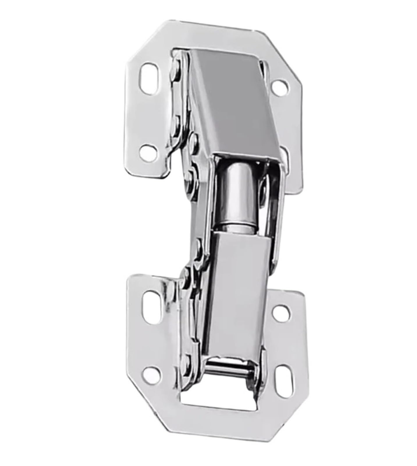 4/6/10PCS 90 Degree Cabinet Hinges No-Drilling HoleHydraulic Buffer Hinge Kitchen Cupboard Furniture Hardware(10PCS)