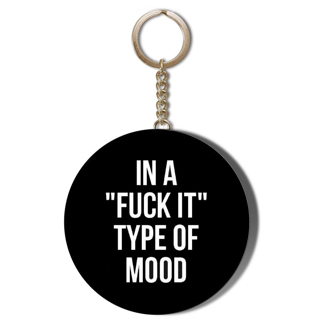 Gift Insanity FUCK IT TYPE OF MOOD 58mm CHAIN KEYRING BOTTLE OPENER