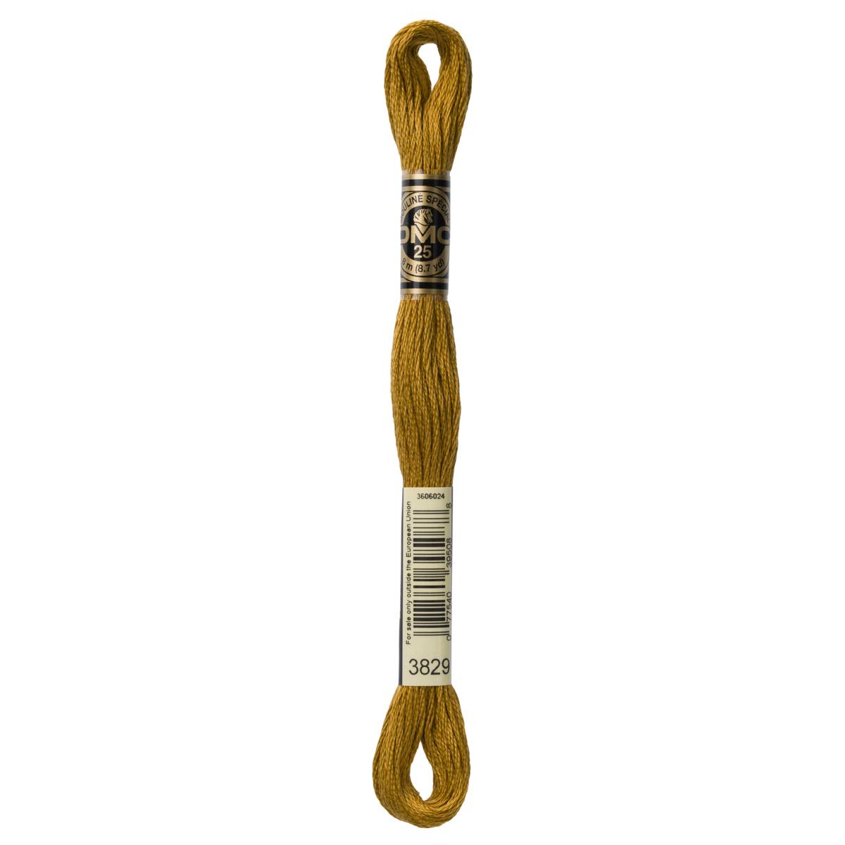 DMC Embroidery Floss Mouline Stranded Cotton Thread for Hand Embroidery and Sewing - Colour No: 3829-6 x 8m Skeins โ image 1