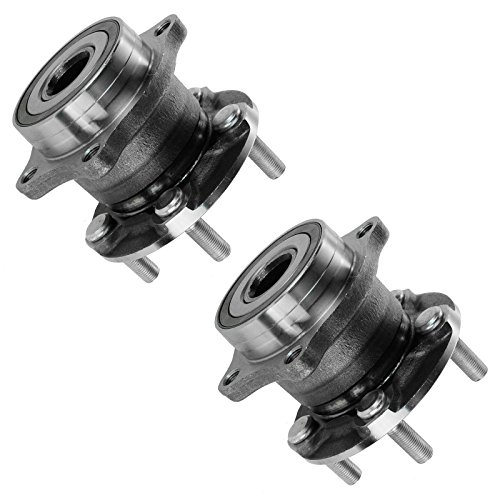 Image of TRQ Rear Left and Right Wheel Bearing and Hub Assembly Set 2 Piece Compatible with 10-14 Subaru Outback 10-14 Legacy 09-13 Forester 19-21 Crosstrek Hybrid 13-19 BRZ 13-16 Scion FR-S 17-20 Toyota 86