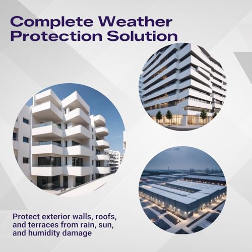 Image of Birla Opus Alldry Wall N Roof 12 Waterproof Coating (4L, White Colour)-Excellent reflection, Water resistance-Crack Bridging, Long Lasting Terrace Protection-For Roofs, Walls, Parapets