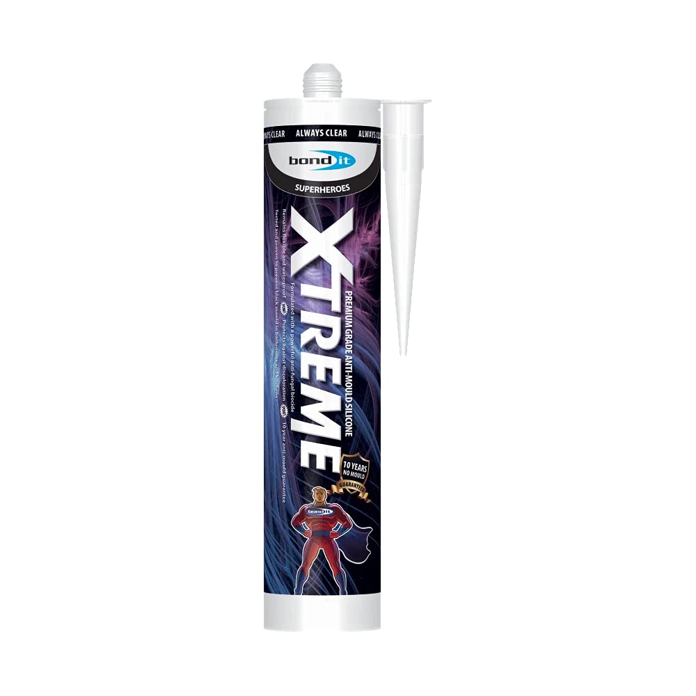 B&Q -  Xtreme White Anti-Mould Silicone Sealant Eu3 Cartridge 310Ml