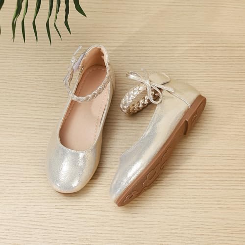 Girls Dress Shoes Toddler Ballet Flats Mary Jane Ballerina Flat with Ankle Strap for Baby Little Kids Girl3