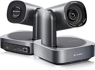 TONGVEO HDMI PTZ Camera 10X Optical Zoom, Church Live Streaming USB/HDMI/LAN IP 1080P 60fps Camera for Worship Services Online Conference, Works with Zoom, Skype OBS Easy to Set Up