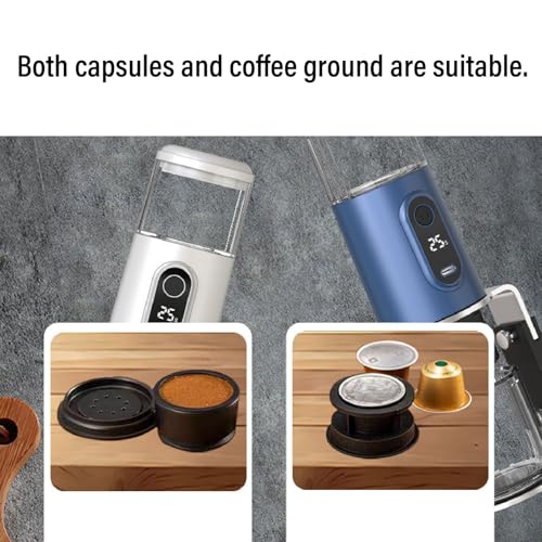 Cafetera portátil eléctrica recargable para viaje 100 ml miniatura 5