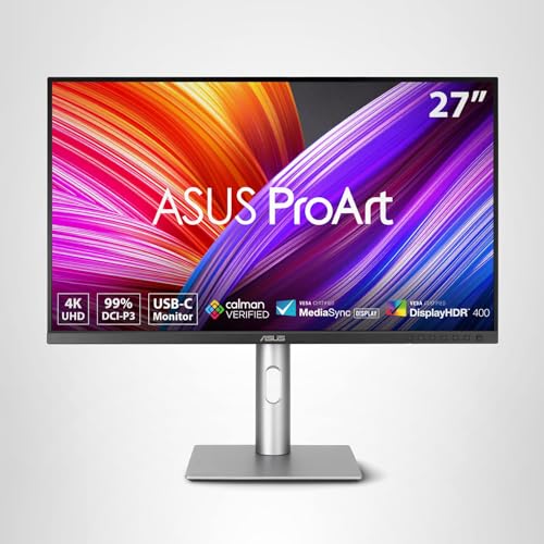 ASUS-ProArt-Display-27-4K-HDR-Professional-Monitor-PA279CRV-IPS-UHD-3840-x-2160-99-DCI-P3Adobe-RGB-E-2-Calman-Verified-USB-C-PD-96W-DisplayPort-Daisy-Chain-Ergonomic-3yr-Warranty ASUS ProArt Display 27” 4K HDR Professional Monitor (PA279CRV) - IPS, UHD (3840 x 2160), 99% DCI-P3/Adobe RGB, ΔE < 2, Calman Verified, USB-C PD 96W, DisplayPort, Daisy-Chain, Ergonomic, 3yr Warranty - Image 1