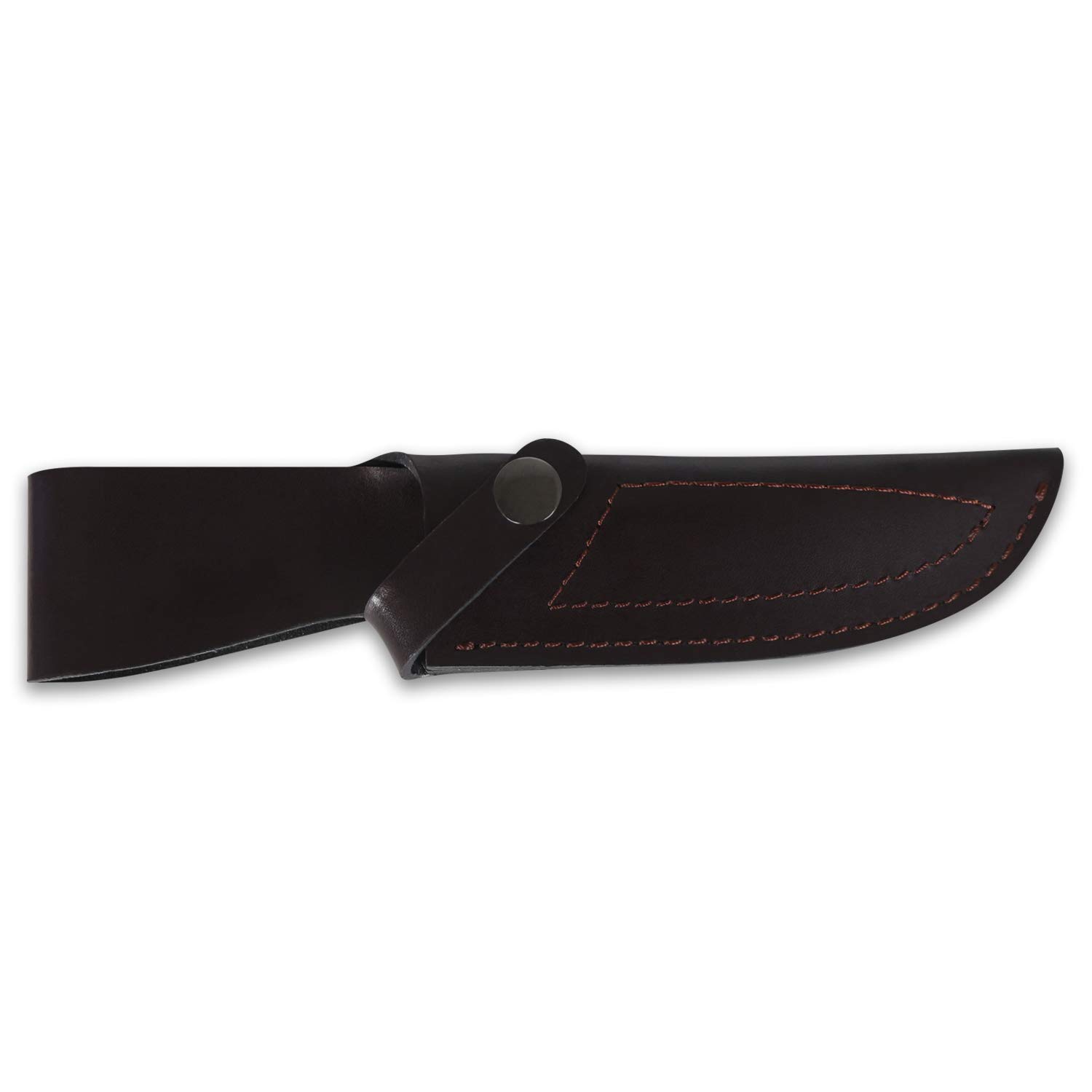 iFIELD EL29014 Coltello multifunzionale per escursioni, caccia e sopravvivenza all'aperto, manico in cervo, lama in acciaio inossidabile 3Cr13, fodero di alta qualità colore marrone