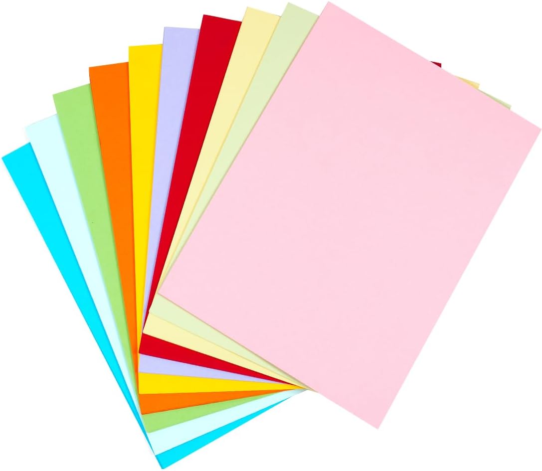 Joyeah 60 sheets 8.5 x 11 Inches Colored Card Stock