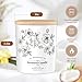 Deluxe Scented Candle for Women & Men, Vanilla Coconut Soy Wax Candle, 8 Oz Jar Candle for Home, Scented-60 Hours Long Lasting Burning, Suitable Gift for Mom