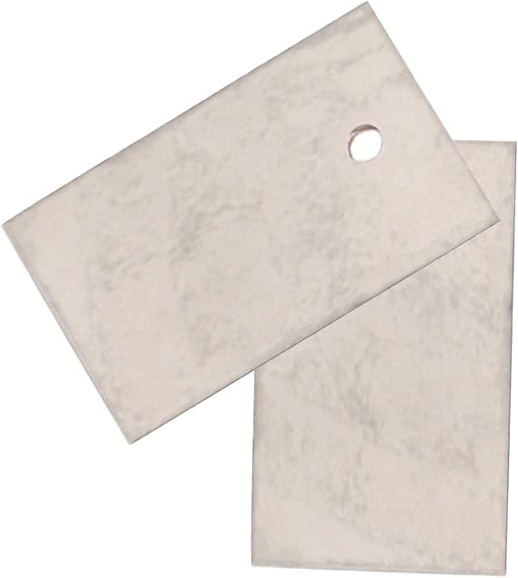 Fielect 300Pcs Waveguide Cover for Microwave Mica Plates Sheets 28x22x0.1mm Microwave Oven Repairing Part Universal Mica Sheet for All Microwave Oven, One Hole