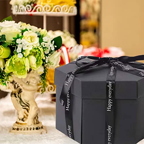 DAWOOWF Überraschungsexplosion Box,DIY Fotoalbum Geschenk Freundschaftsgeschenke, Geburtstagsgeschenke, Geschenkideen zum Jahrestag personalisierte Fotoidee, Fotobox, Explosionsbox