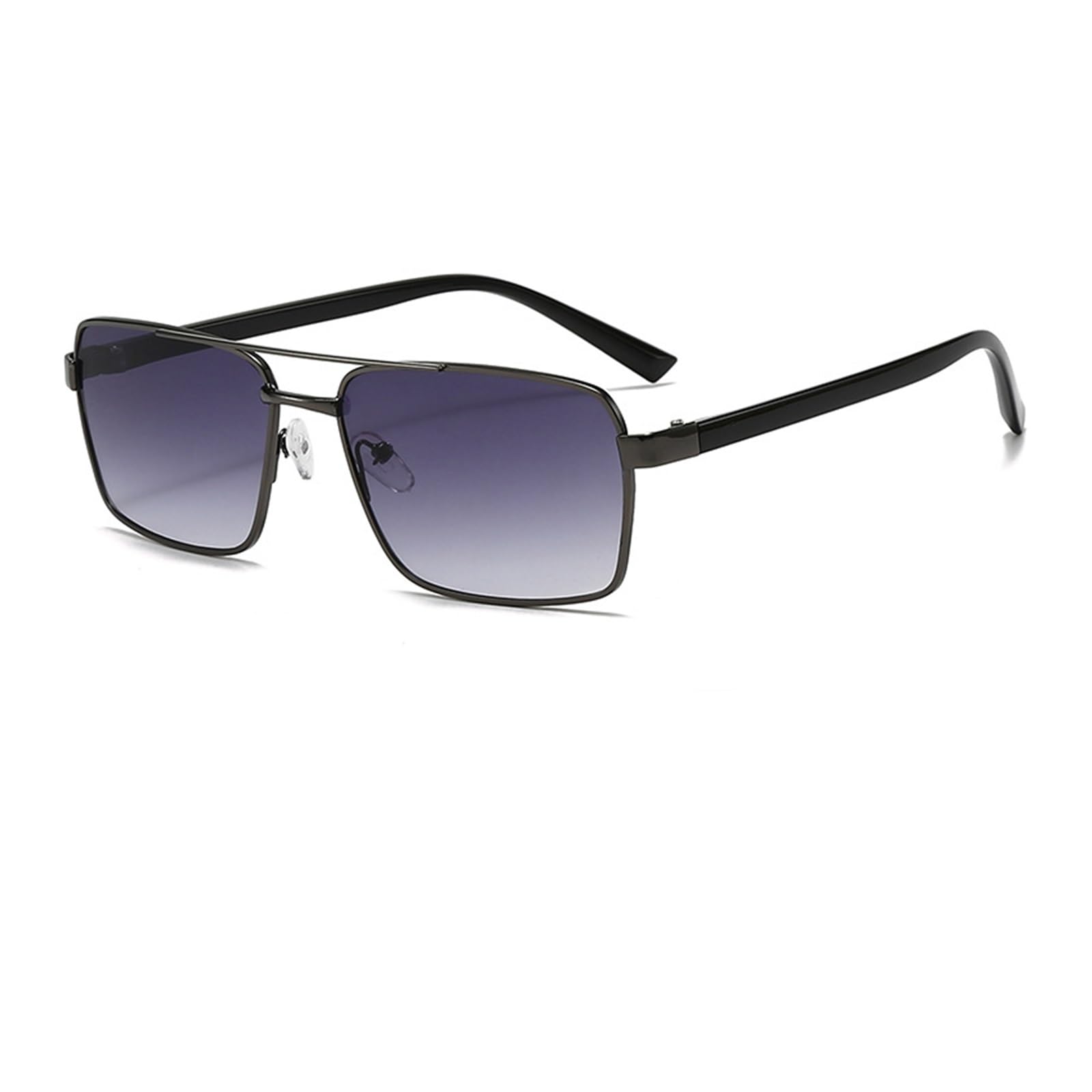 Lunettes de soleil vintage carrées aux finitions géométriques de qualité - 2