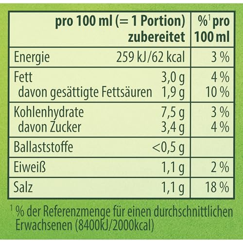 Knorr Rahm Soße leckere hellbraune Sauce ohne geschmacksverstärkende Zusatzstoffe 17 Portionen