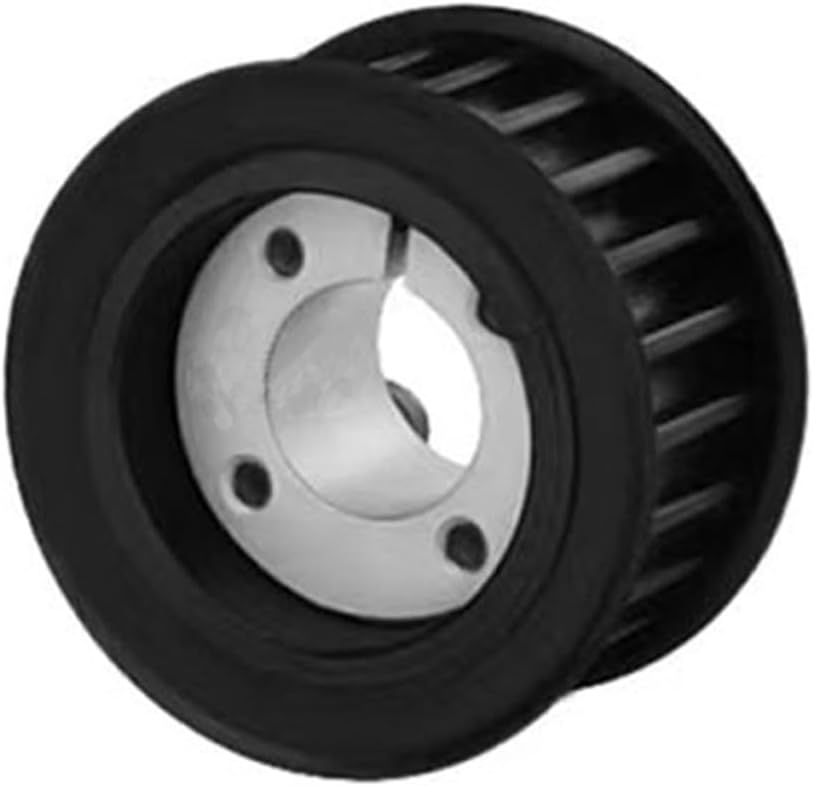 1pcs HTD 8M 50T synchronous wheel with keyless sleeve hole 18mm-50mm steel timing wheel for width 25/30mm belt(Bore 48mm,27mm (for Belt 25mm))