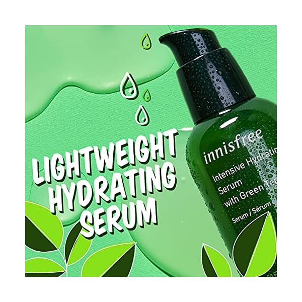 innisfree Green Tea Seed Intensive Hydrating Serum Face Treatment, 2.7 Fl oz (Pack of 1)
