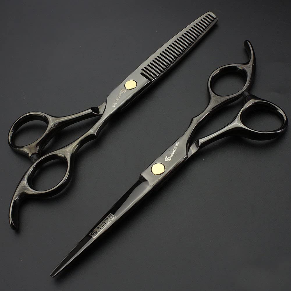 Juego de tijeras de peluquería de 6 pulgadas para corte de pelo profesional, kit de peluquería japonés de acero inoxidable para peluquería