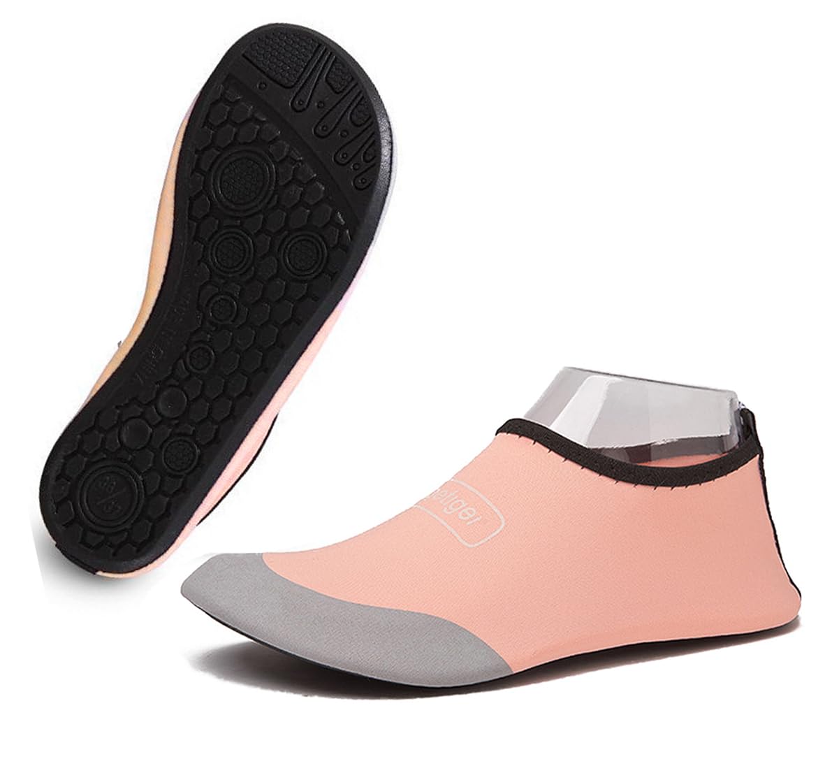 Amacoam Zapatos de Playa, Zapatos de Agua Hombre Mujer, Zapatos Baño Antideslizantes Sandalias Descalzas Escarpines Verano Secado Rápido Calcetines, Zapatos Playa para Natación Calzado Surf Acuàticos 41-42