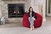 Chill Sack Bean Bag Chair: Giant 4' Memory Foam Furniture Bean Bag - Big Sofa with Soft Micro Fiber Cover - Cinnabar