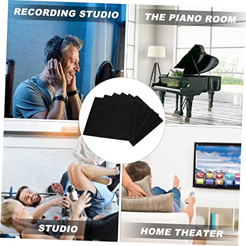 6 paneles absorbentes de sonido para reducción de ruido, paneles acústicos de fibra de poliéster para paredes, para estudios, Ktv y aulas, ligeros, duraderos y fáciles de instalar miniatura 3