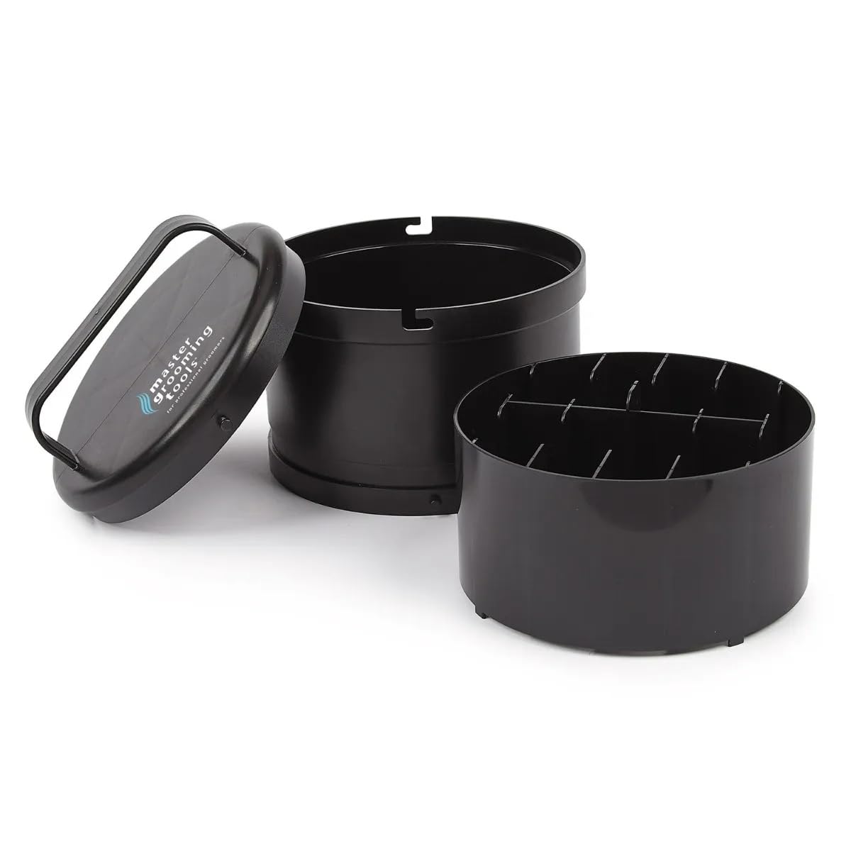 MPP Clipper Blade Wash Caddy Barber Stylist and Groomer Organizer Cleaner Storage (3 Blade Caddies), Black