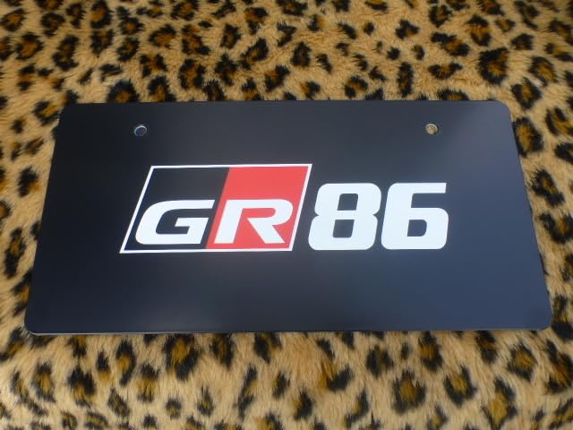 Amazon.co.jp: ディーラー 正規品 GR86 ナンバープレート 化粧プレート 