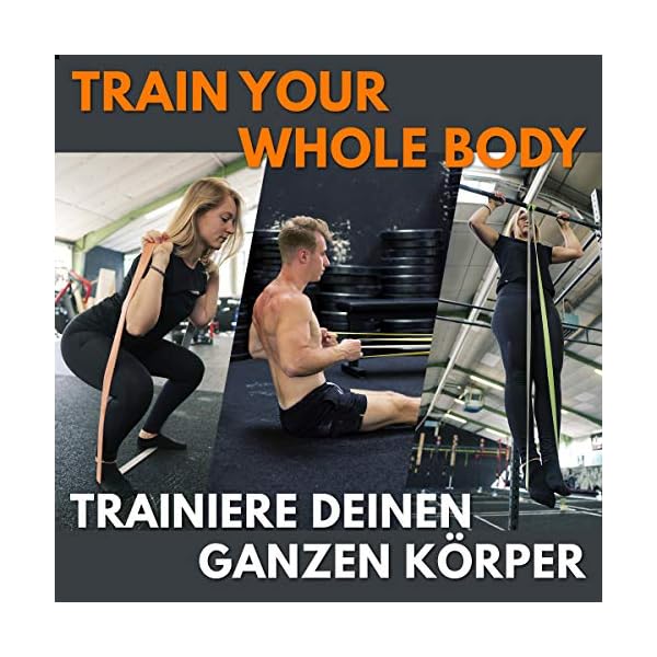 GORNATION Resistance Bands - Widerstandsbänder für Fitness, Calisthenics, Krafttraining & Home Gym - Sets inkl. Türanker… – Bild 5