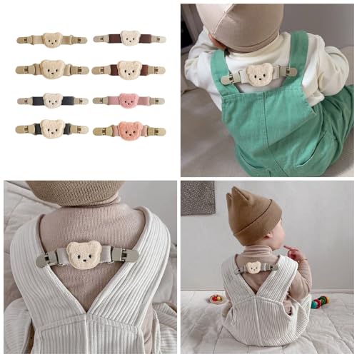 REDYY Elastic Baby Suspender Pants AntiSlip Strap Clip Toddlers Clothing Backpacks Shoulder Strap Pants Cute Bear Clip Shoulder Str2