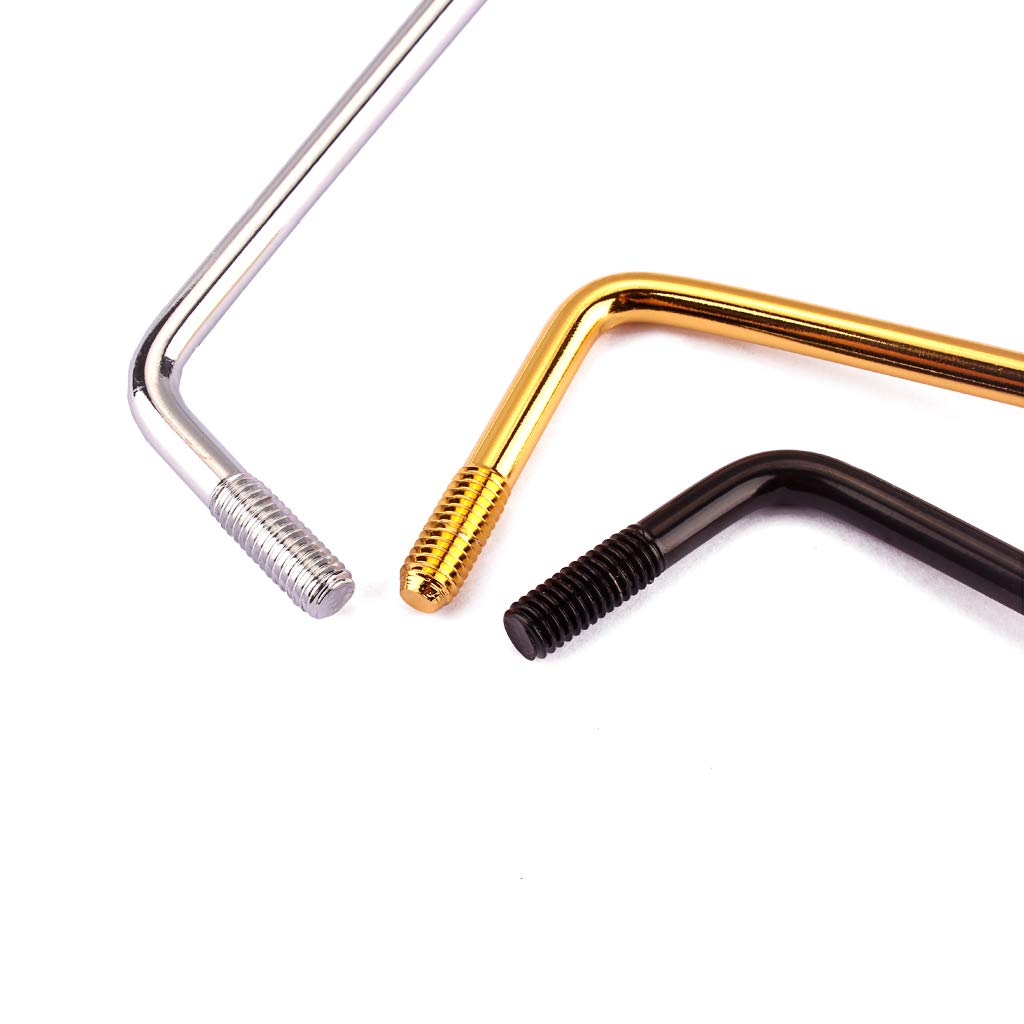 Alnicov 3 szt. Whammy Bar Thread Pojedyncze ramię Tremolo z nasadką (6 mm)