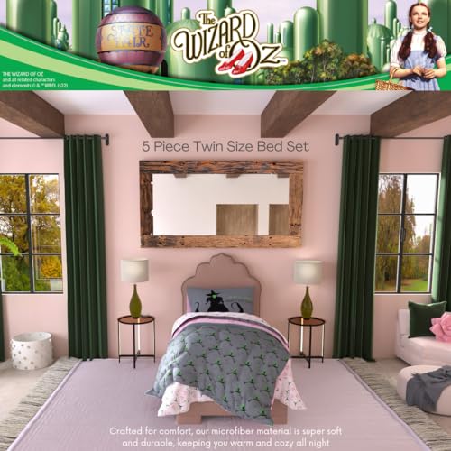 Image of Collectibles The Wizard of OZ Bedding 5 Piece Super Soft Reversible Comforter and Sheet Set with Sham, Twin, (Officially Licensed Product) By Franco