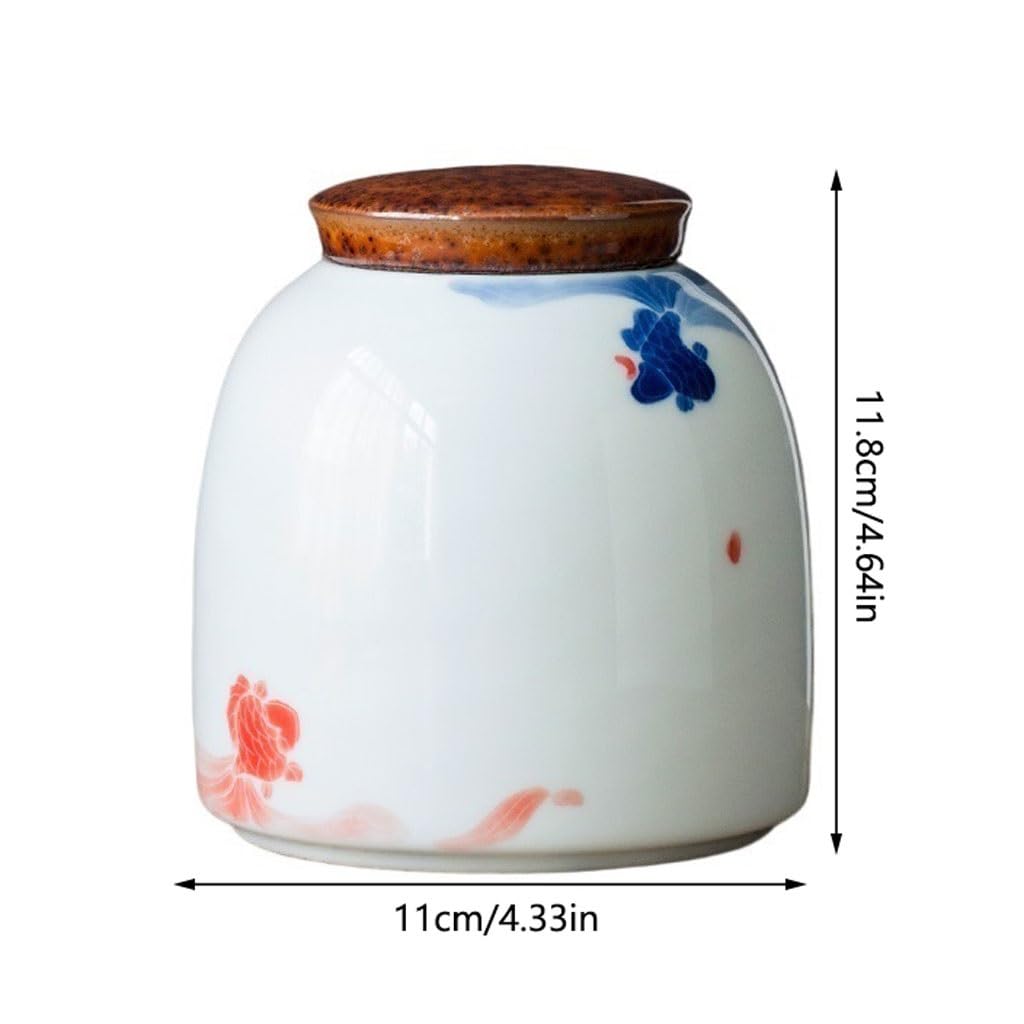 Masowe pojemniki na herbatę, hermetyczne pojemniki, popołudniowe pudełka, ręcznie malowane ceramiczne zestawy do przechowywania domowego, pojemniki szklane z liśćmi