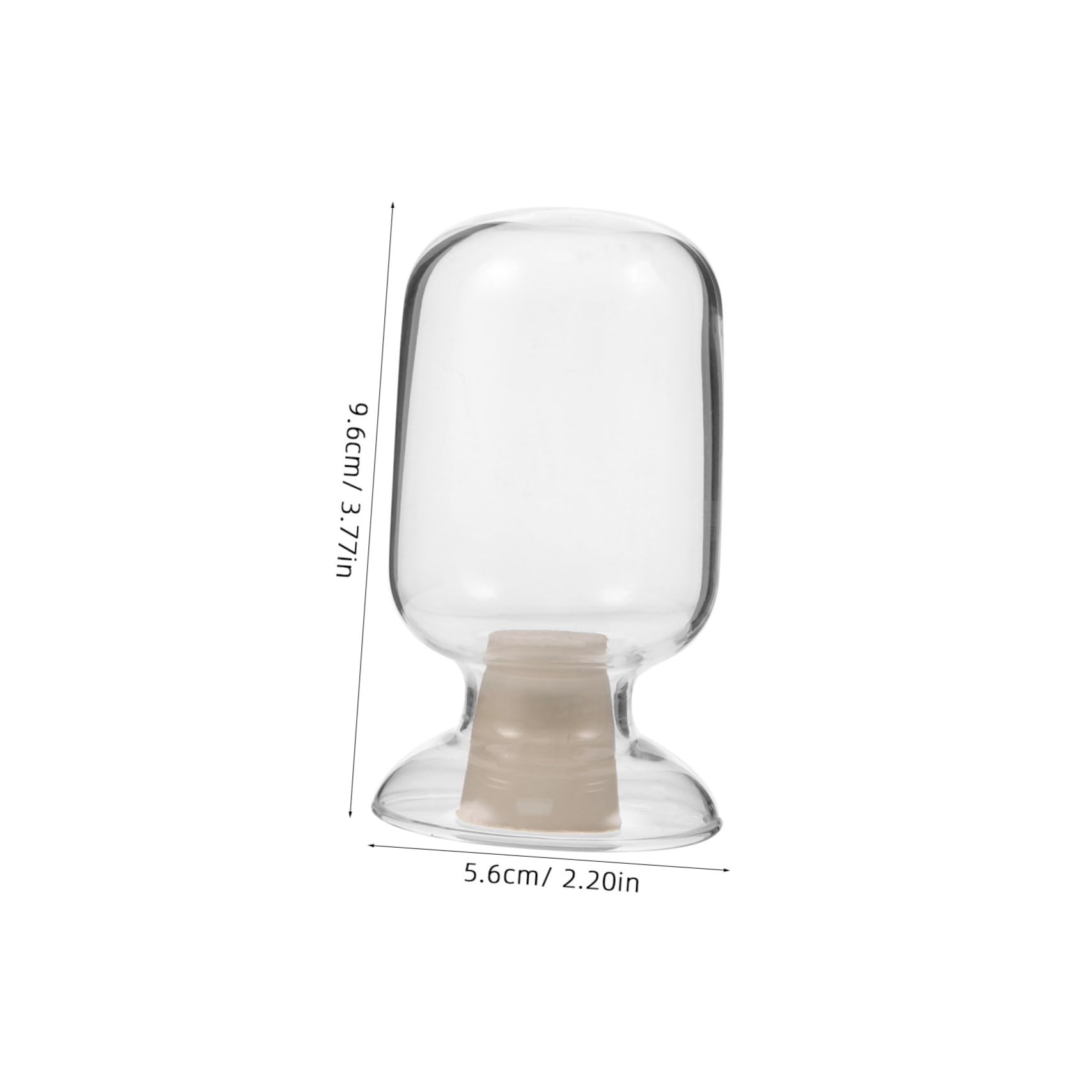 CIYODO Portable Glass Sample Bottle 125ml Empty Storage Bottle Cap for Lab Use