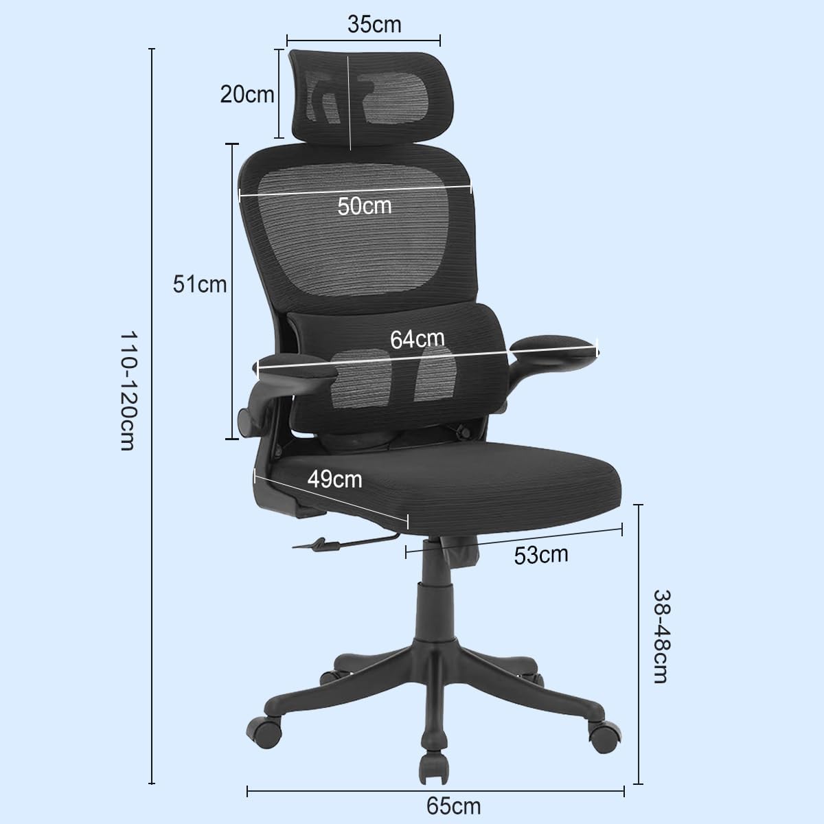 51hIvlBek9L._AC_SL1200_ Cadeira de Escritório Ergonômica Python Fly: Review Completo 2025