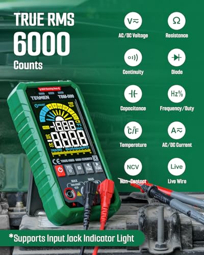 Multímetro digital inteligente TESMEN TSM-599 y detector EMF Hound-200 miniatura 3