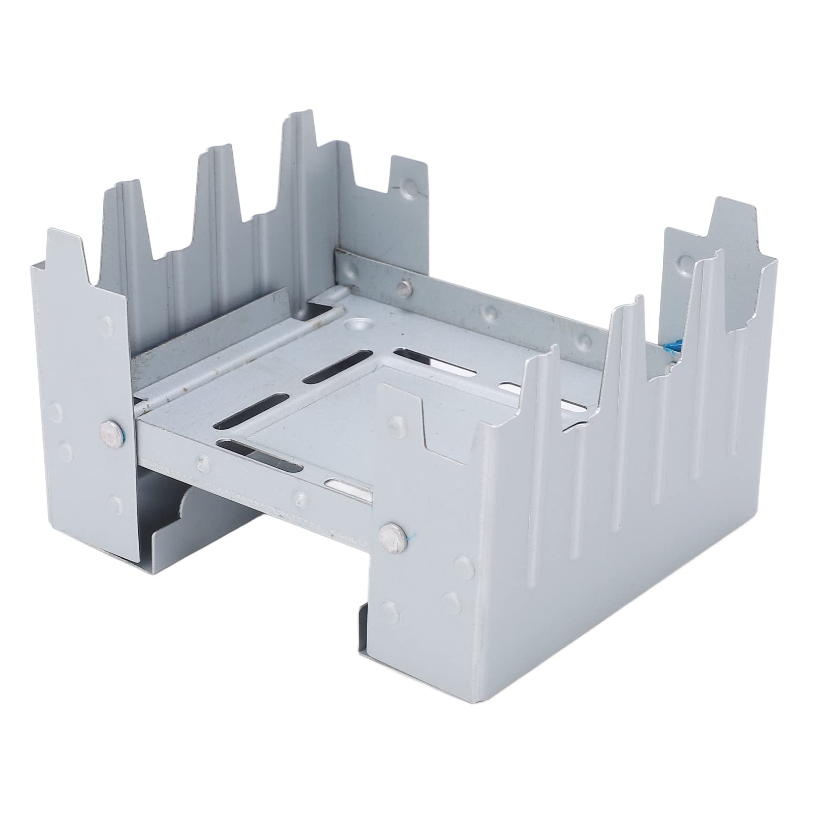 Mini Réchaud De Camping Pliable – Tôle Galvanisée, Pour Cire Ou Alcool, Compact 12,5 Cm