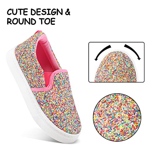 Image of K KomForme Toddler Sneakers for Girls Boys Slip On Canvas Walking Shoes | Lightweight, Comfortable