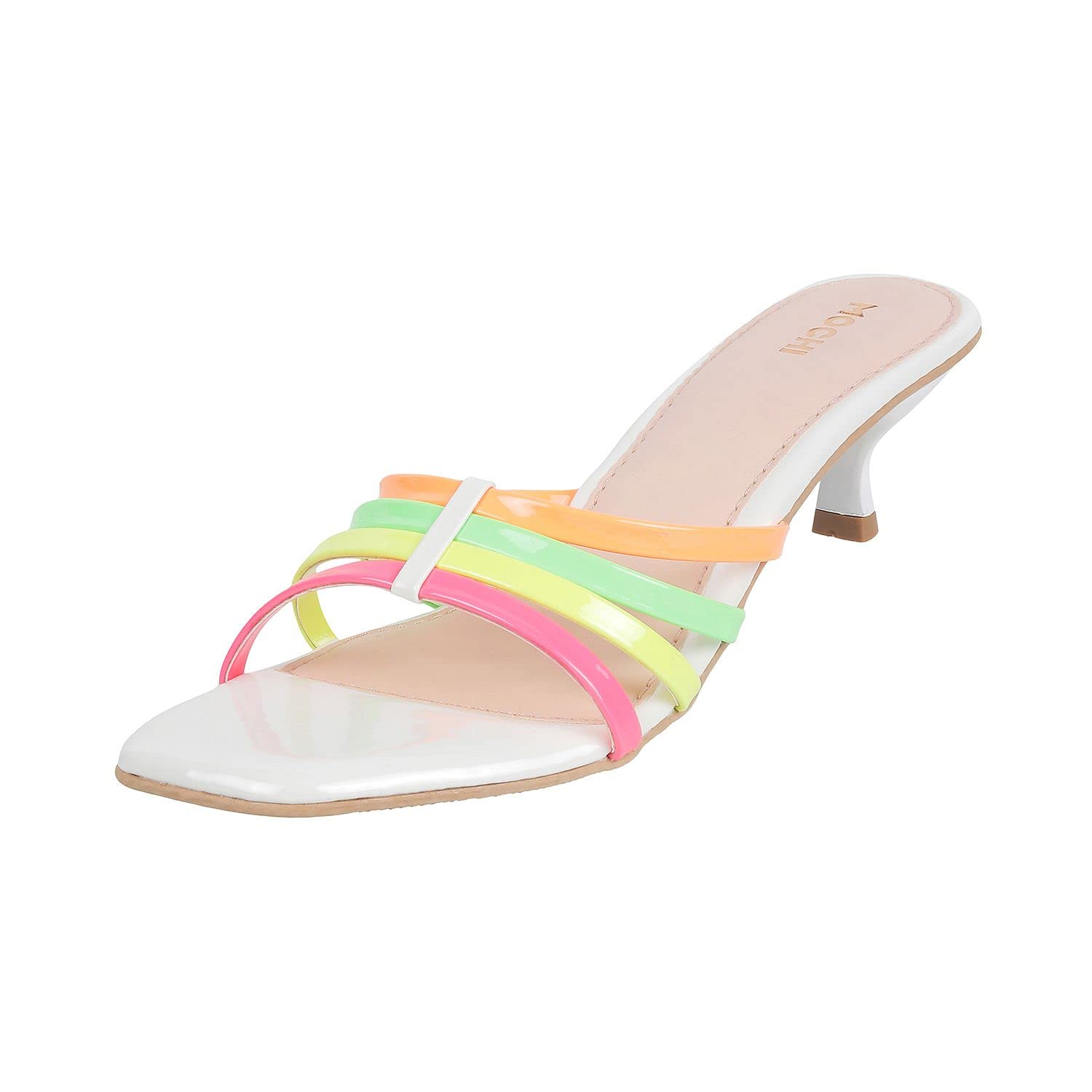 MochiWomen Fashion Kitten Heel Slip-on