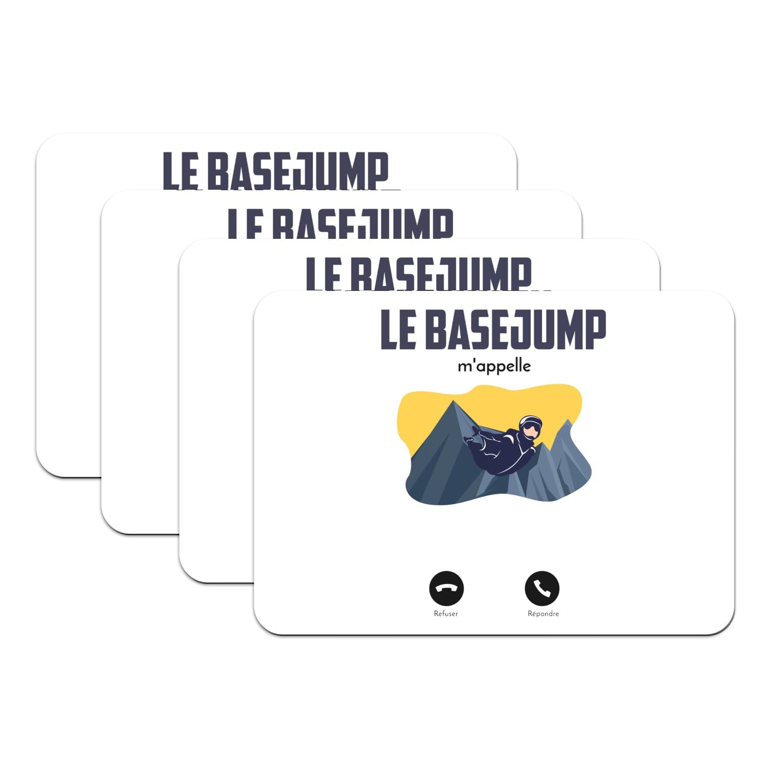Sets de table basejump montagne antidérapants grand format 39,5x28,5