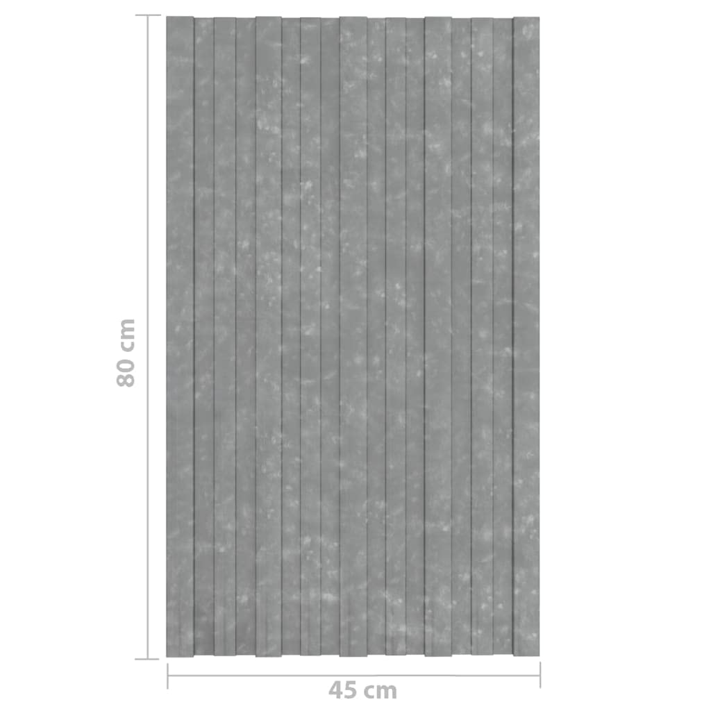Home Furniture - Paneles de techo (12 unidades, acero galvanizado, 80 x 45 cm), color plateado