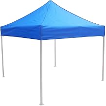 Canopy Replacement Roof Covers, UV-Resistant & Waterproof Gazebo Cover, Outdoor Roof Tarpaulin Top Cover for Garden Parties, BBQs, Festivals & Camping Blue, 2 x 2 m