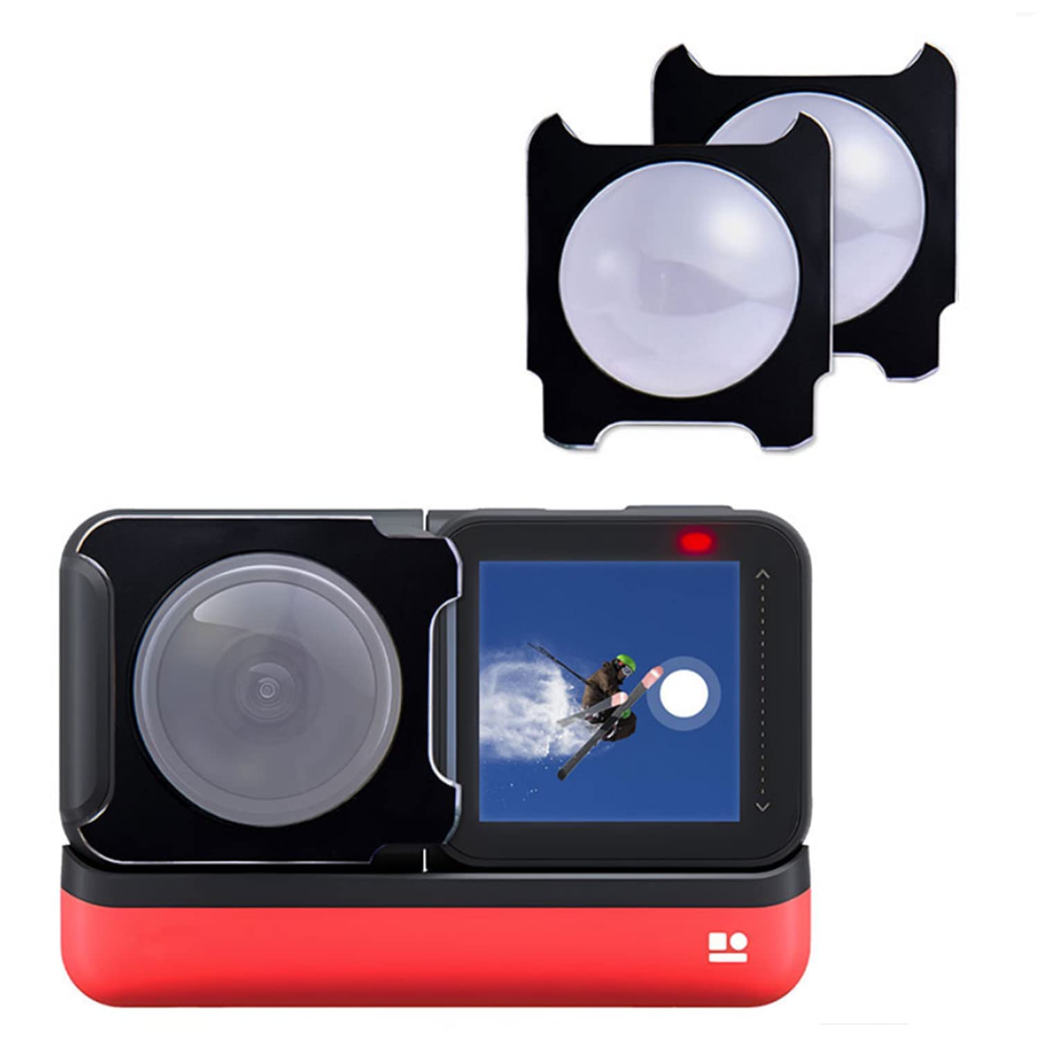 SKEIDO 2022 Insta-360 Shadow Stone ONE RS/R Lens Guards Panoramic Lens Adhesive Protective Mirror Screen Cover Camera Accessories