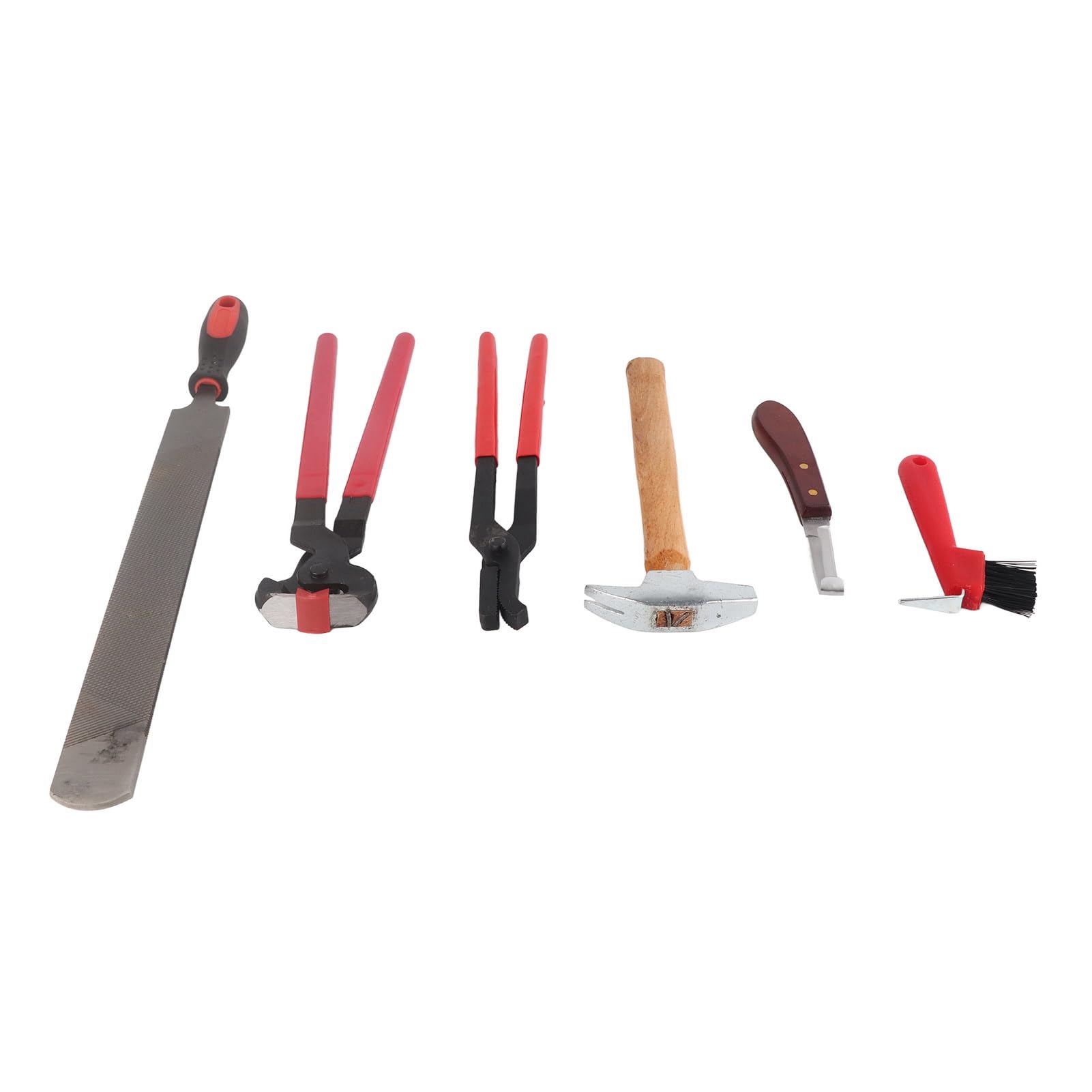 Zoeyilan 6 Piece Farrier Tools Value Kit, Horse Hoof Trimmers, Horse Farrier Hoof Trimmer Tool, Professional Horse Farrier Hoof Trim Tool Nail Horseshoe Plier Trimming Tool