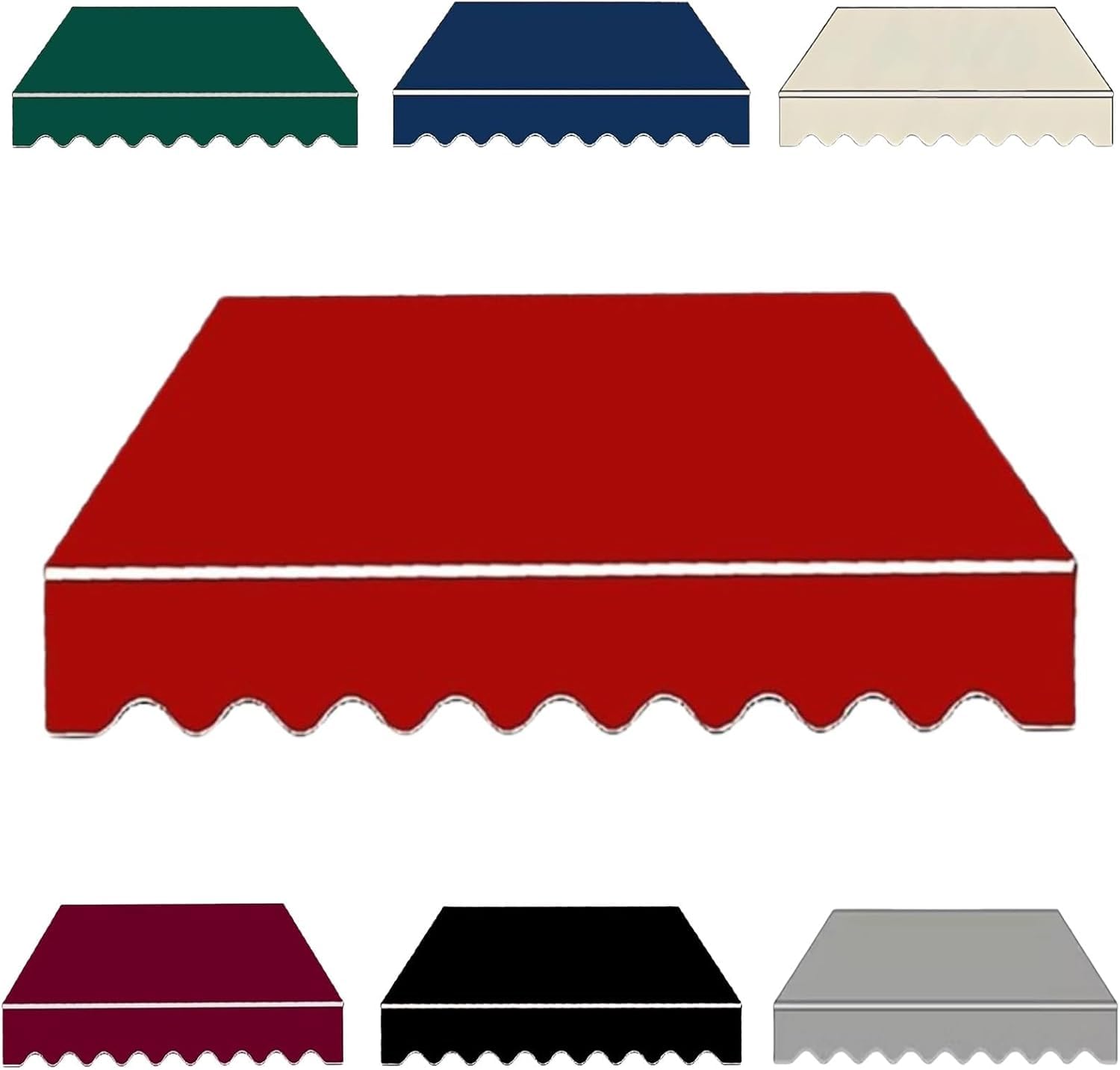 Toile pour store rétractable contre la pluie et la chaleur 4x3.5