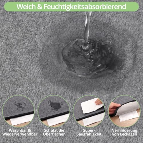 TAIKURA Waschbar Haustier-Urinunterlage, 2er 70*100CM Hundetrainingspad super Saugfähig, rutschfest & Auslaufsicher, Wiederverwendbare Trainingsunterlagen Puppy Pads für Hunde Katzen andere Haustiere